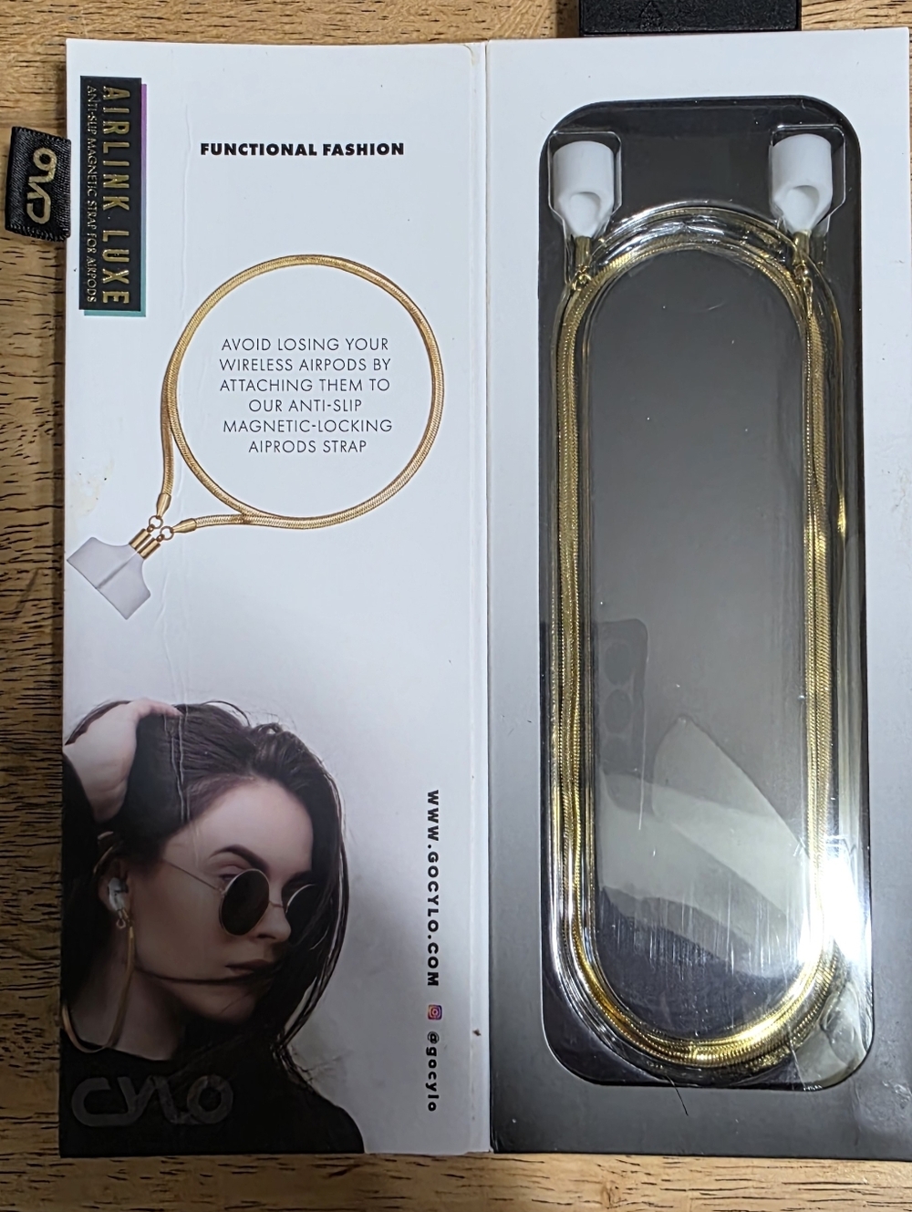 Gold Magnetic AirPods Strap - Women Accessories